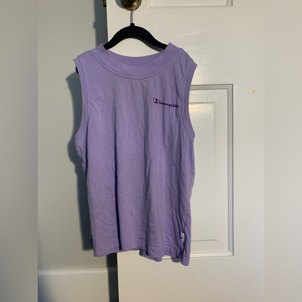 Purple champion tank top